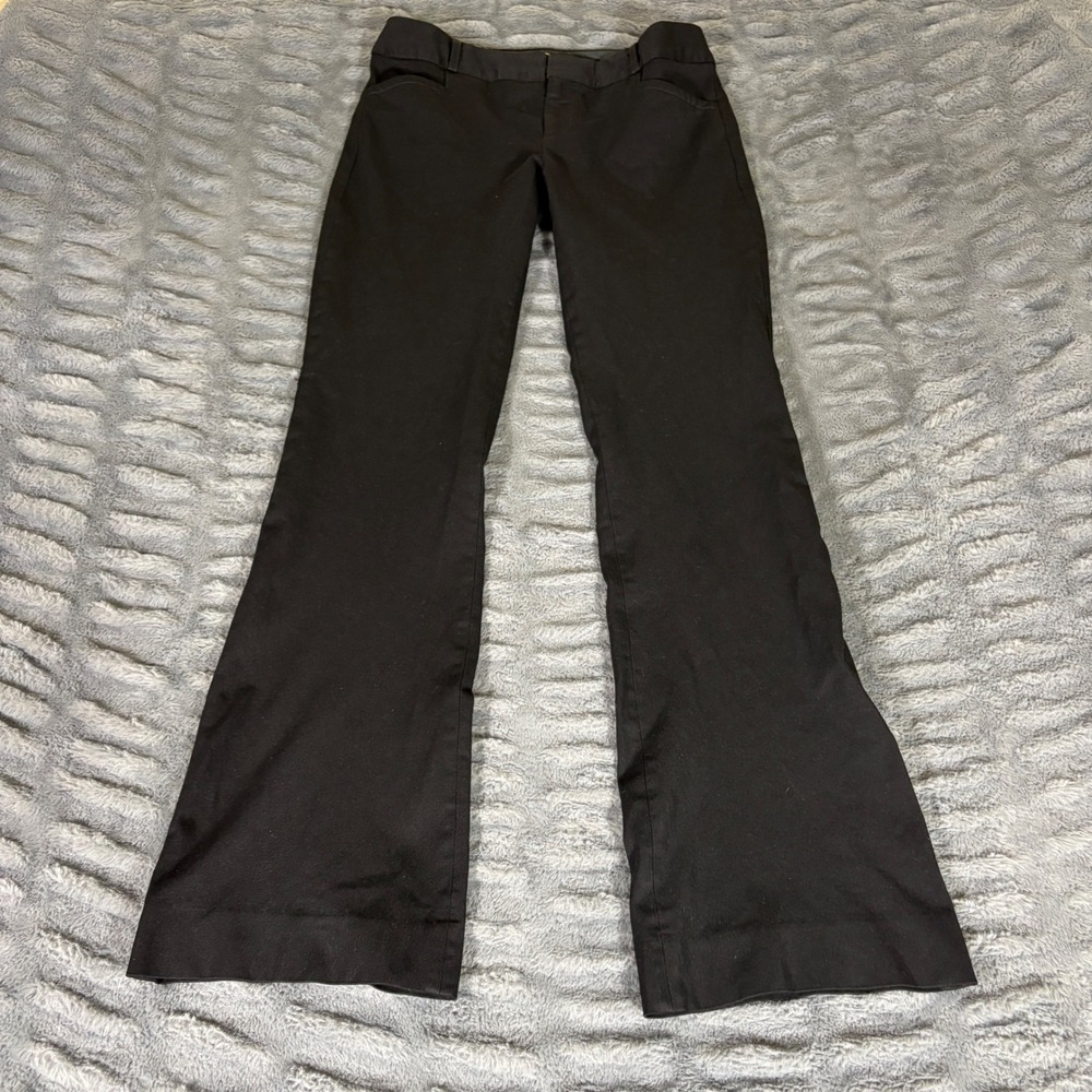 Banana Republic The Sloan Fit Black Bootcut Dress Pants Womens Size 2 AR655